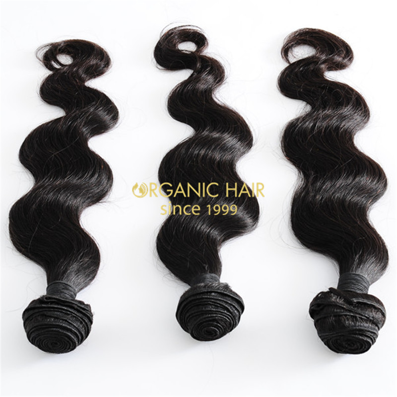 Factory price body wave virgin brazilian human hair weave 